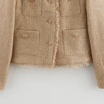 Classic Tweed Woven Jacket